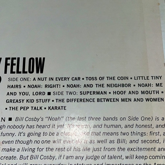 Bill Cosby Is a Very Funny Fellow Right Vinyl - Picture 5 of 5